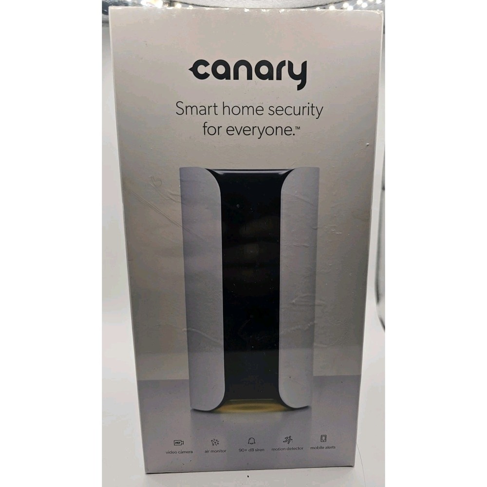 Canary Pro White Indoor Home Security Camera 1080p HD Monitor Climate & Motion